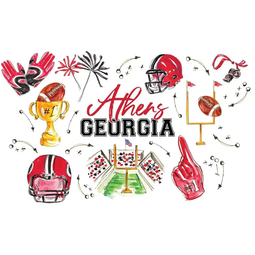 Tailgates in Athens Tea Towel