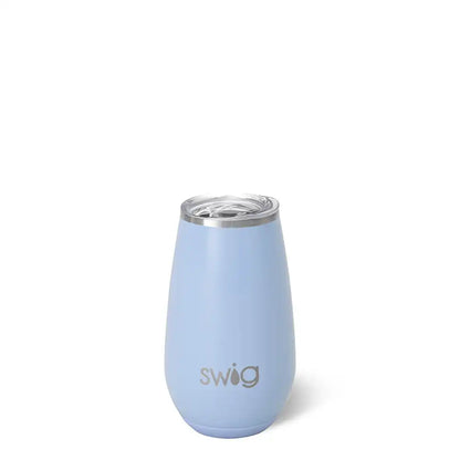 Shimmer Periwinkle Stemless Flute 6oz