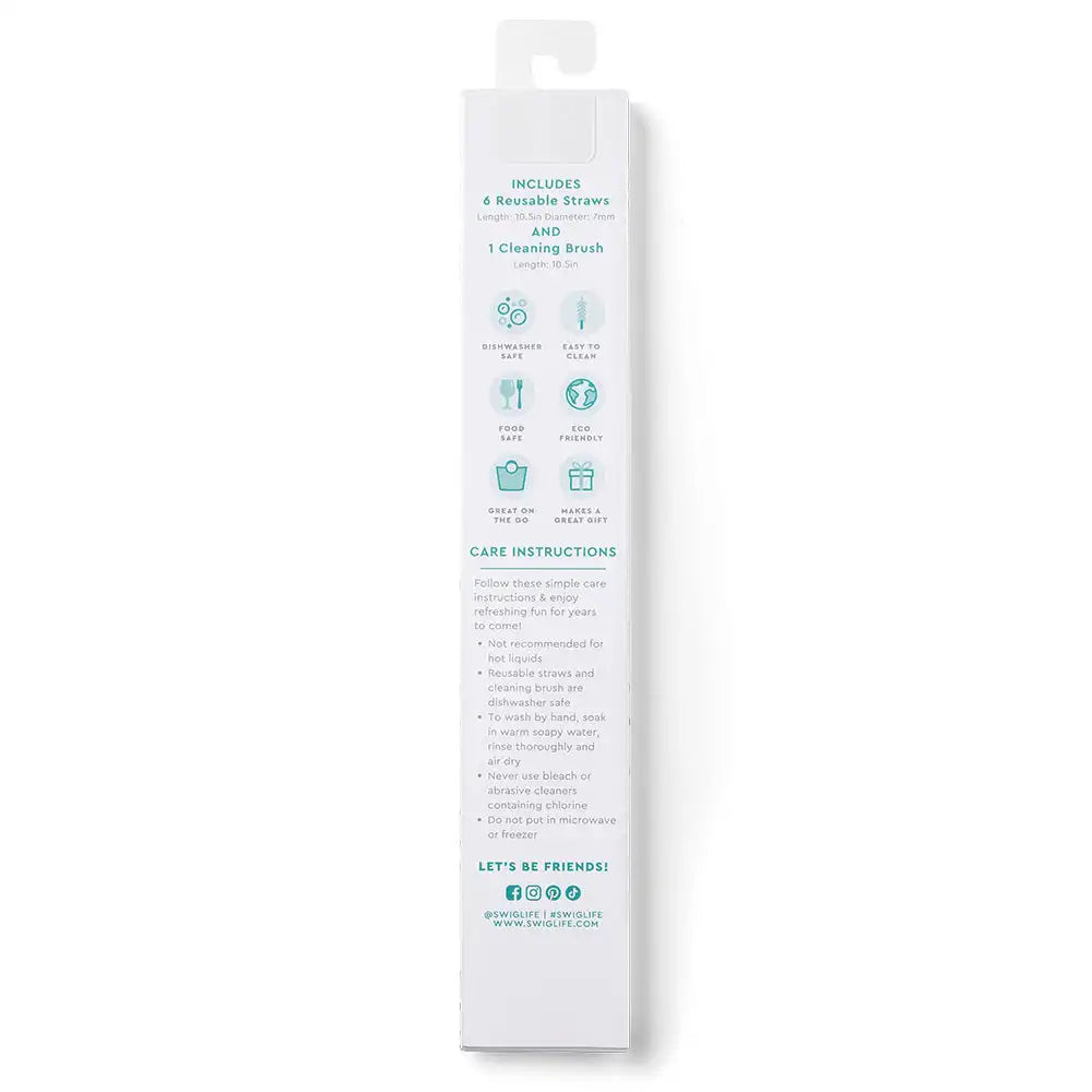 Jockey Club Reusable Straw Set